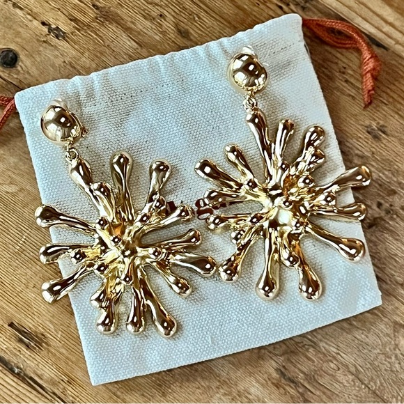 cult gaia Jewelry - 🌺🎉2XHP🎉🌺 NWT Cult Gaia Odeya Gold Statement Earrings